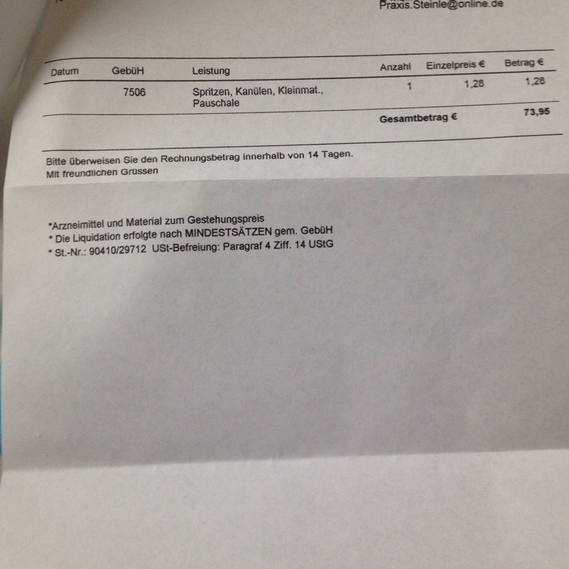 Hilfe Heilpraktiker (Rechnung, Abzocker)