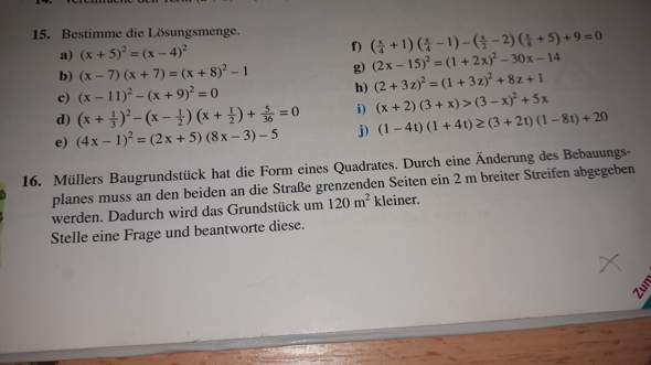 Hilfe In Mathe Binomische Formeln Und Gleichungen Schule Mathematik Textaufgabe Mathe