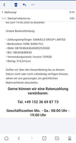 Hilfe Jetzt Will Ein Inkasso Unternehmen Aus England 516 24 Von Mir Was Tun Zahlen Oder Nicht Zahlen Internet Betrug