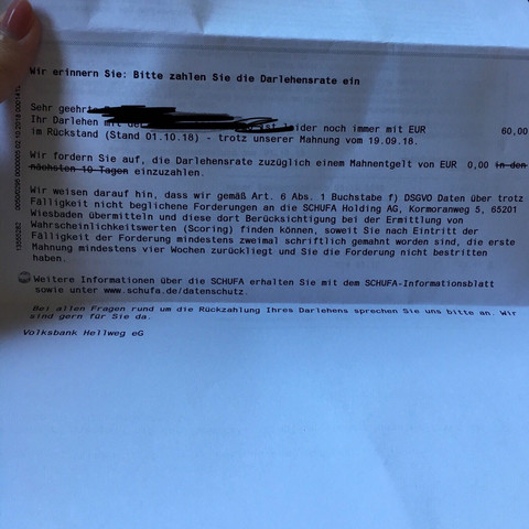 Hilfe Komme Ich In Schufa Bank Darlehen Volksbank