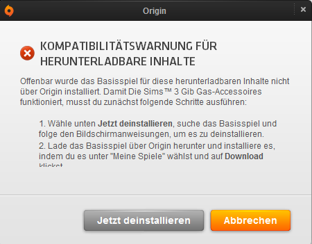 FEHLERMELDUNG - (Computer, Computerspiele, Online-Shop)