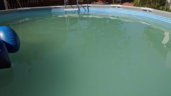 Milchig pool brunnenwasser Grünes Poolwasser