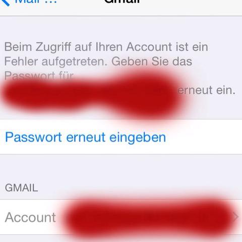 Ich gehe also auf Passwort eingeben   - (Gmail, E-Mail-Adresse)