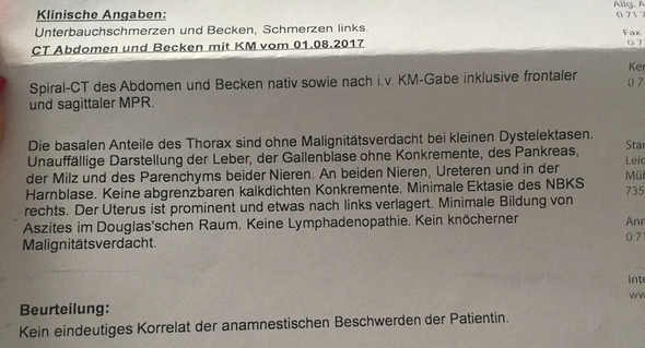 Arztergebnis - (Arzt, Untersuchung)