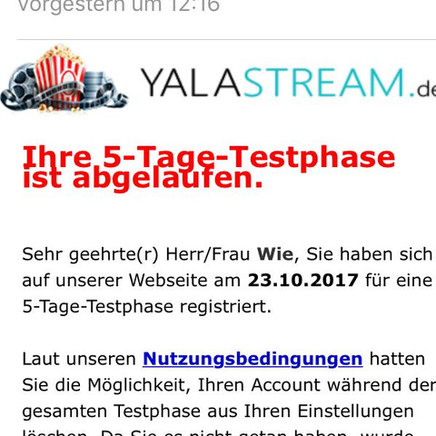 Die erste Email
- (Internet, Anwalt, illegal)