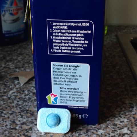 Hilfe Wohin Mit Calgon Tab Haushalt Waschmaschine Rat