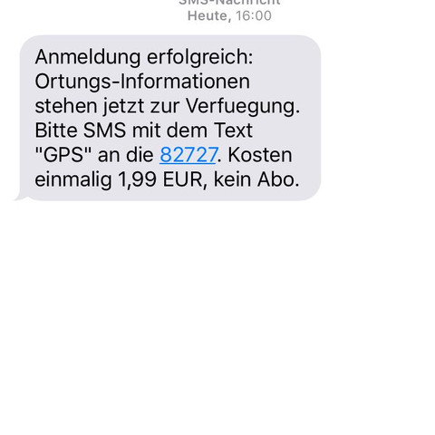 Habe dieses Naricht eben erhalten. - (iPhone, Leben, orten)