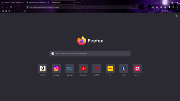 Hintergrund in Firefox ändern?