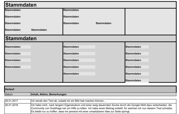 So in etwa sieht das aus. - (Microsoft Excel, formatieren, Tabelle)