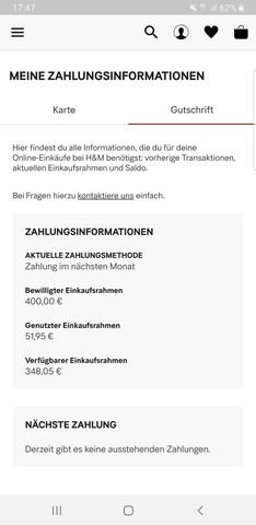 H M Kein Kauf Auf Rechnung Moglich Computer Kredit Hm