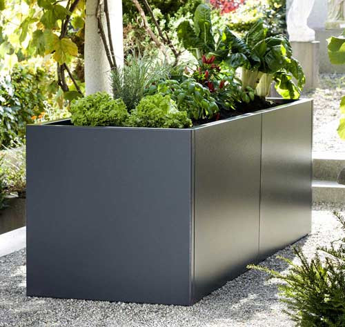 Hochbeet in anthrazit Pflanzen Garten Gem se Hochbeet in anthrazit Pflanzen Garten Gem se