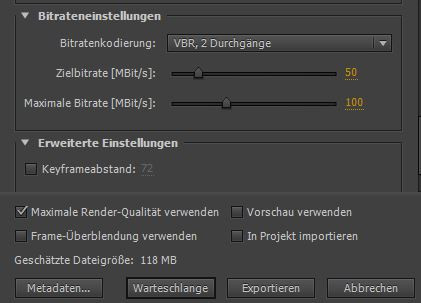 Der Export 3. - (Youtube, Video, Adobe)