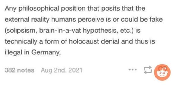 Holocaust: warum verbieten wir diese Philosophie nicht?