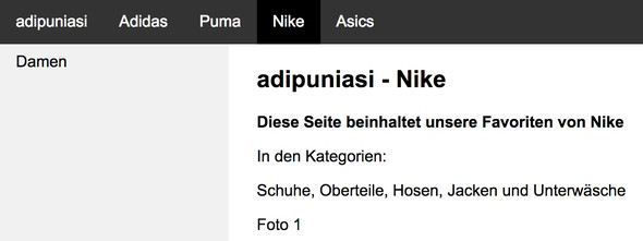 HTML-Datei; in Firefox geöffnet - (Computer, CSS, Navigationsleiste)