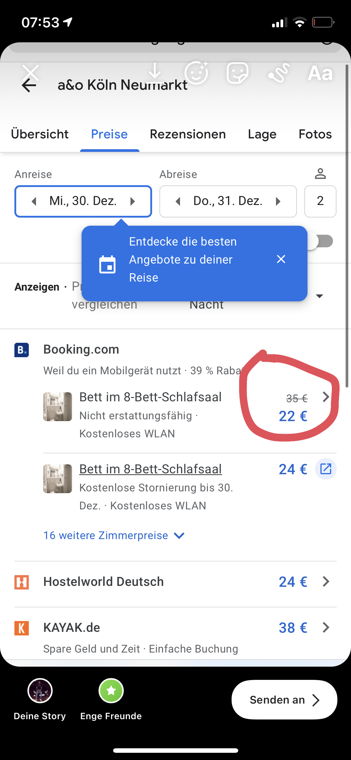 Hotel buchen aber dan andere Preise Siehe Bild? (Reisen und Urlaub)