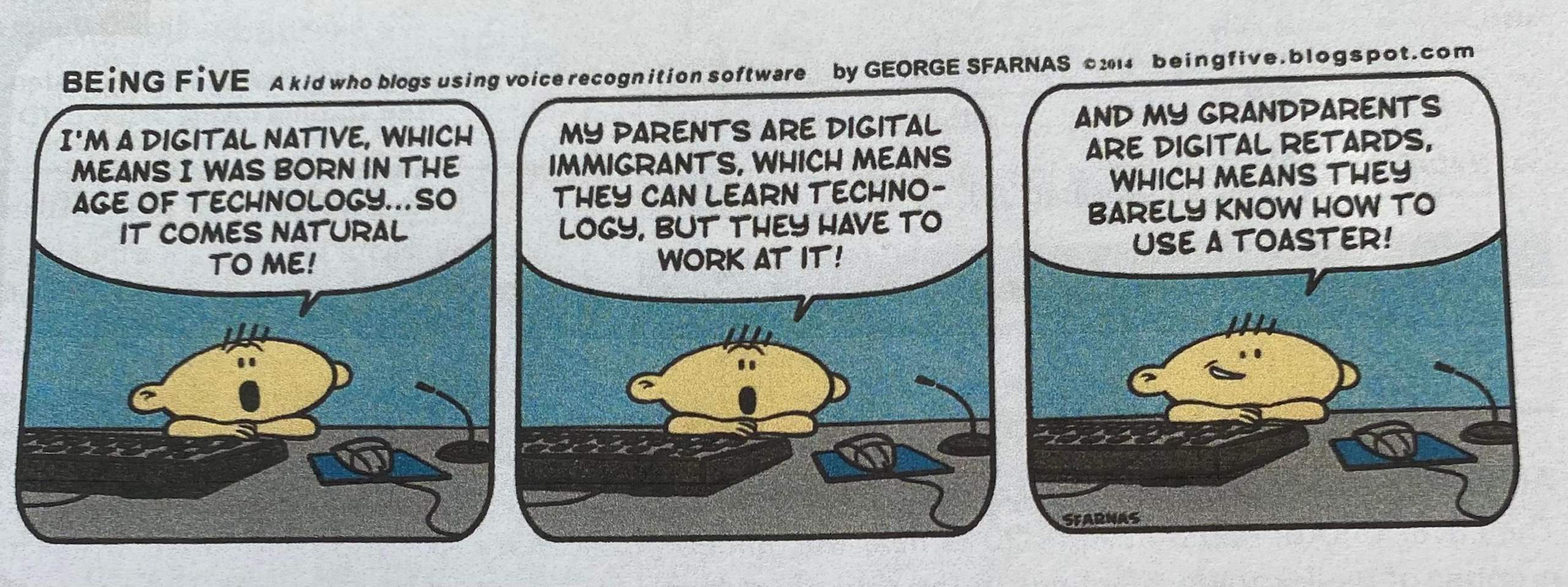 How would you interpret this cartoon? (Schule, Sprache, Englisch)