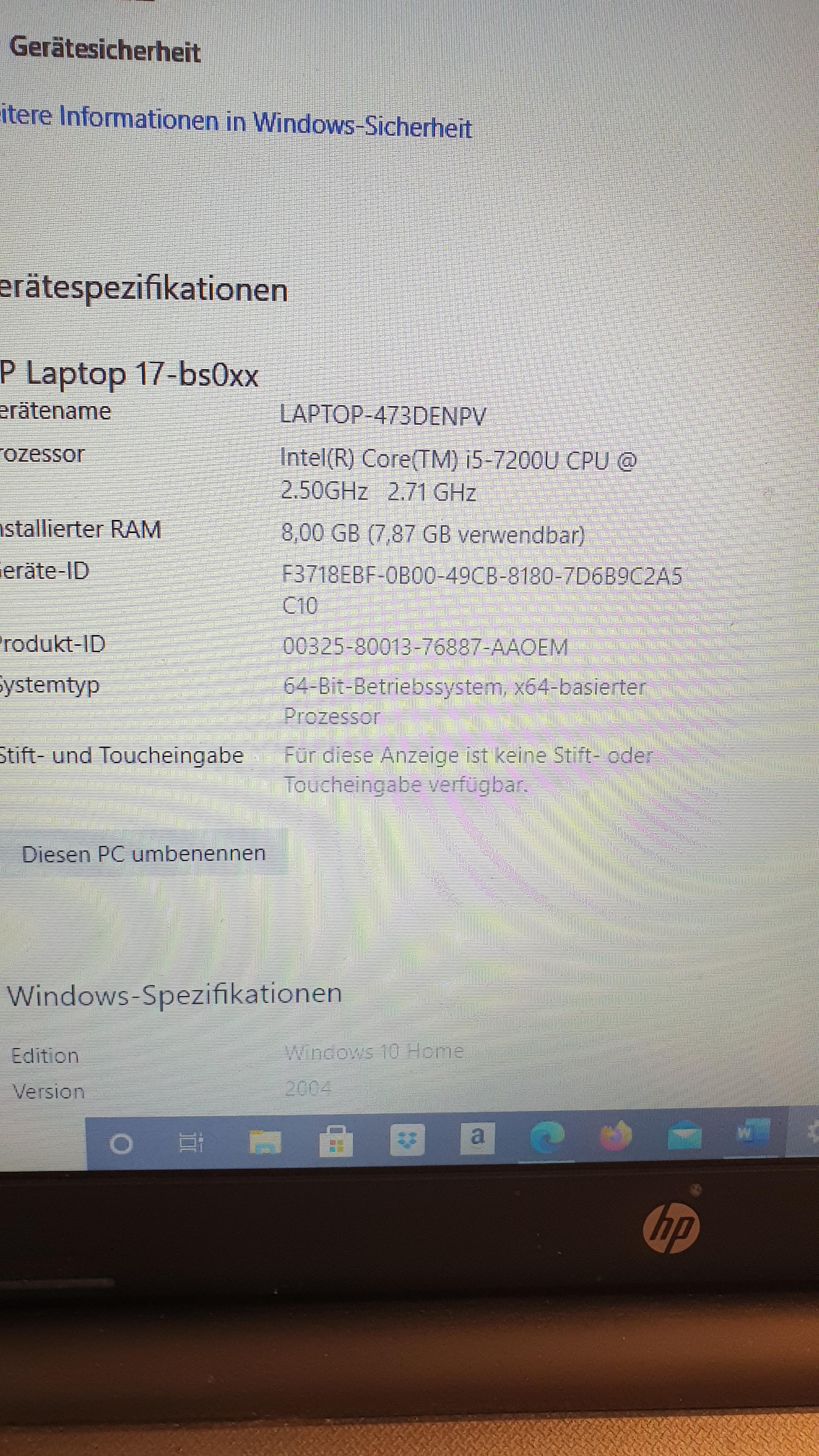 HP Laptop mit i5 7th gen ist mega langsam, wie mache ich ...