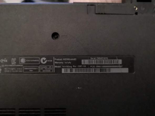 HP14-r103ng Laptop Festplatte wechseln?