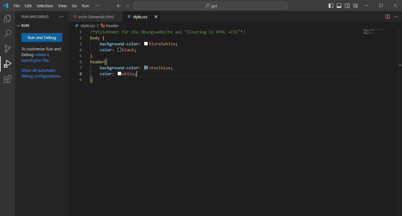 Html Und Css Verbinden