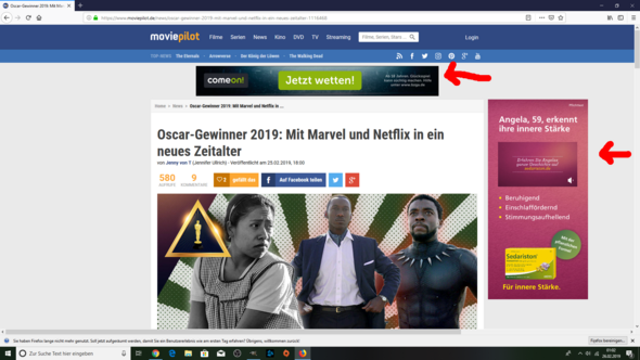 Html Werbung In Hintergrund Bei Website Computer Programmieren Internetseite