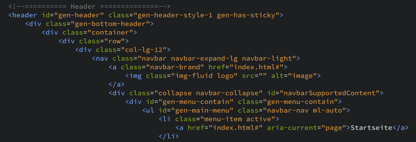 HTML/CSS: Bestimmtes nur collapsed menu zeigen? (Webseite, Code)