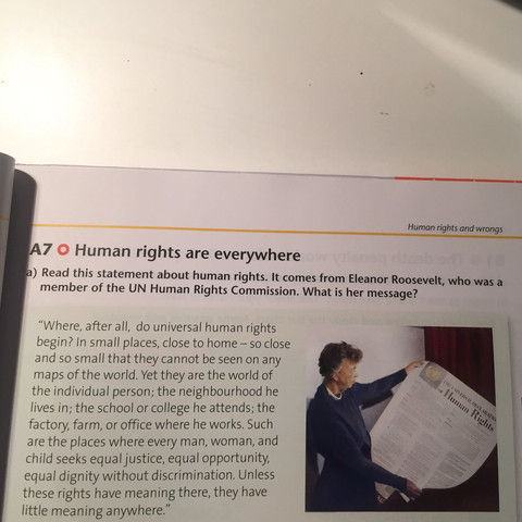 Human Rights Hausaufgabe Englisch Schule Hausaufgaben English