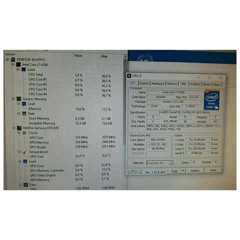 Werte HWM und CPU-Z - (CPU, Temperatur)