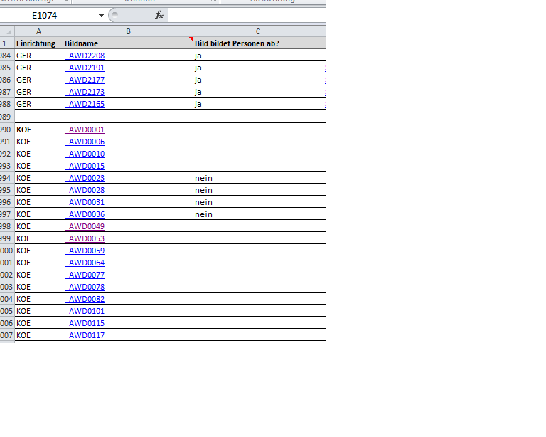 Hyperlinks fortlaufend erstellen? (Excel, Hyperlink)