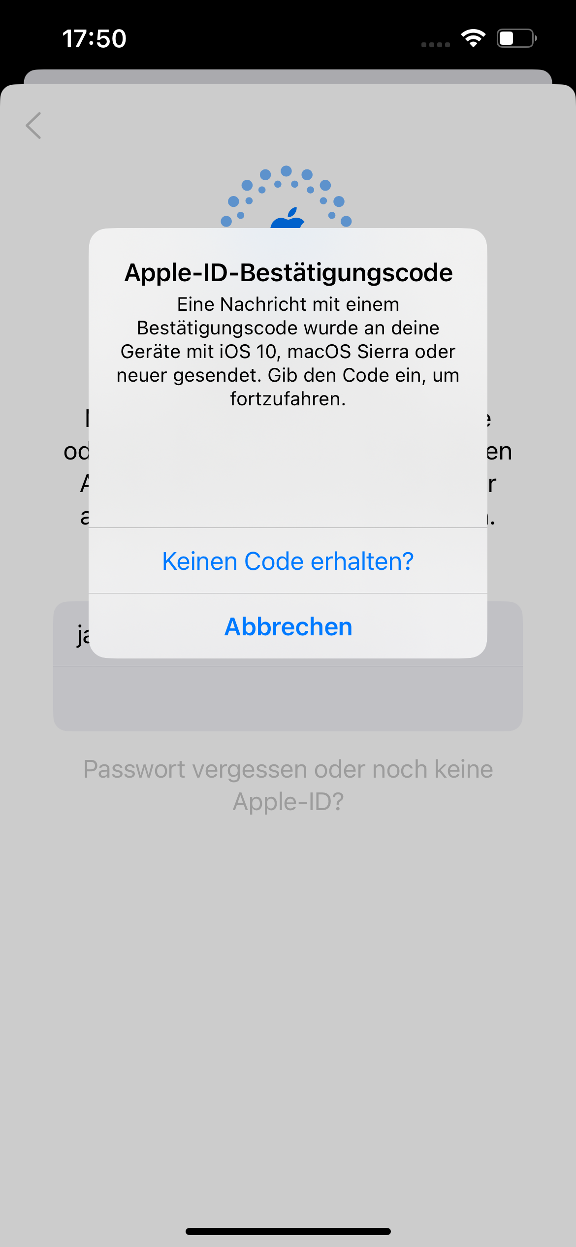 I Cloud / Apple ID - verifizierungscode? (iPhone, SIM-Karte, iCloud)