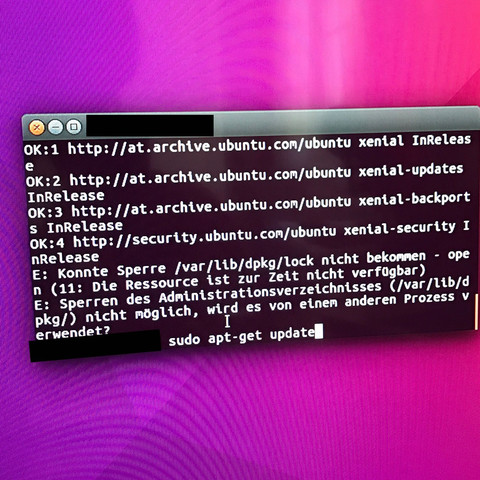 Error beim Eingeben des Befehls  - (Computer, Informatik, Linux)