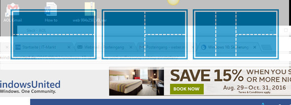 ich benutze windows 10 mit mehreren bildschirmen wenn ich ein fenster verschiebe kommen immer so blaue kasten wie bekomme ich die entfernt pc