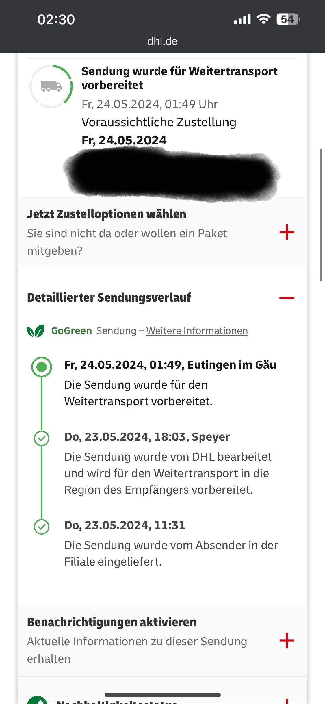 Ich bin maximal verwirrt, was ist das für eine Sendungsverfolgung? (Deutschland, Post, Versand)