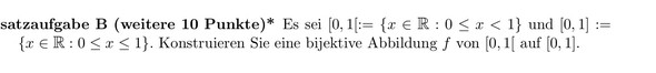 Doofe Aufgabe - (Mathematik, Bijektiv)