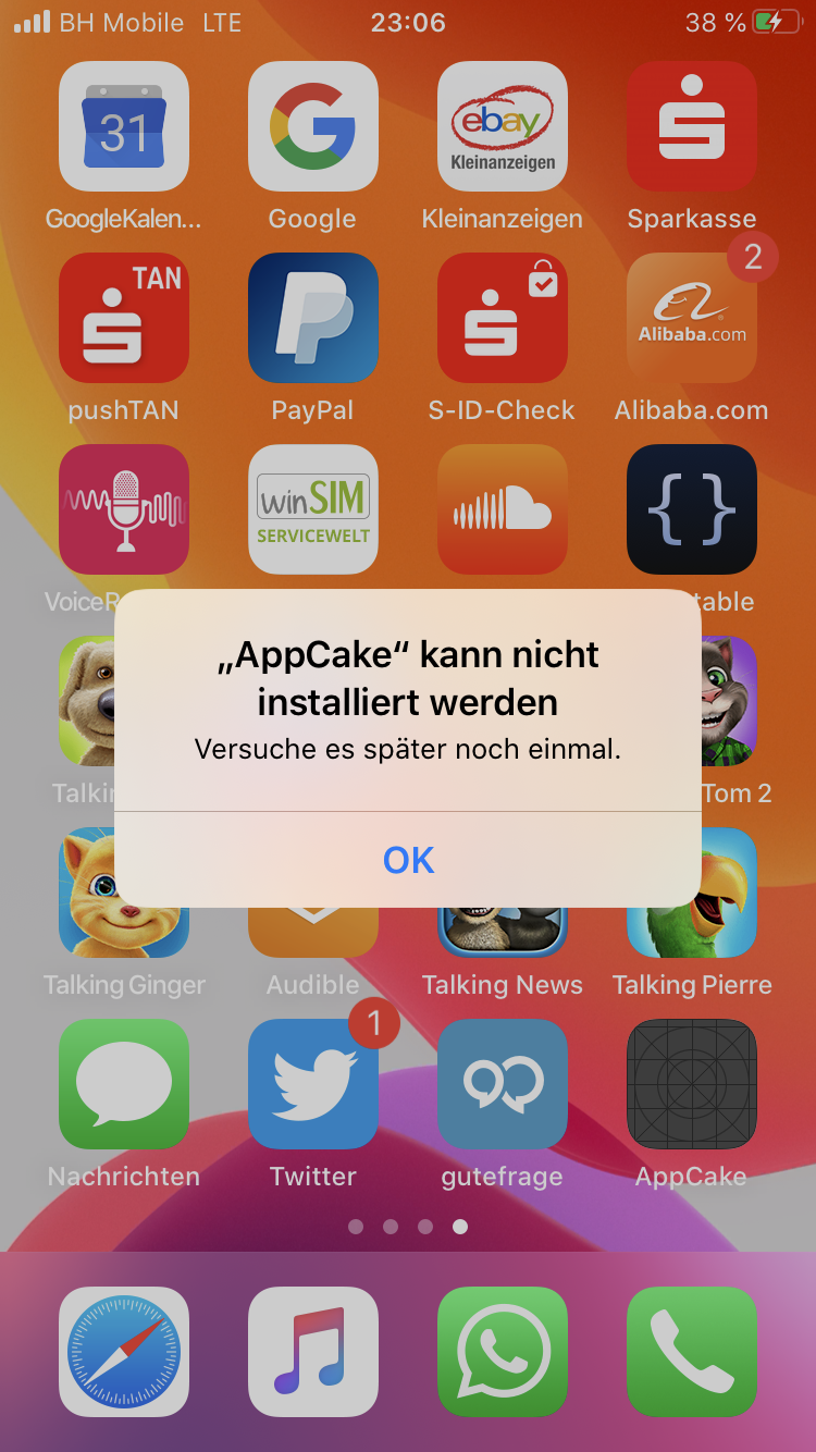 Ich brauche Hilfe bei Apps installieren und es will nicht? (Technik, Handy,  App)