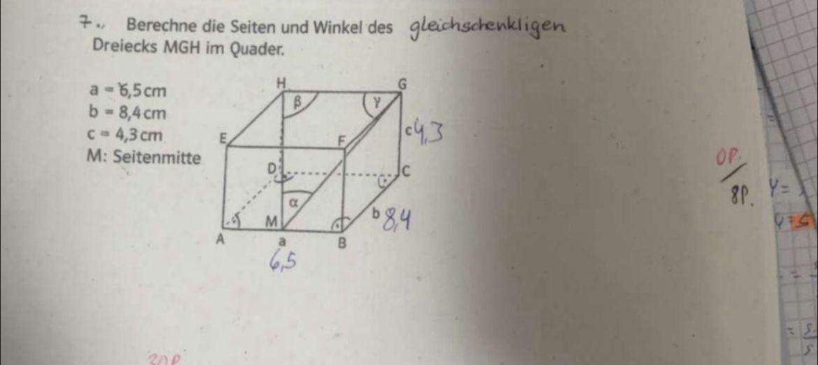 Ich brauche Hilfe bei dieser Aufgabe Mathe 10 Klasse? (Schule