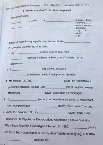 Ich Brauche Hilfe In Franzosisch Schule Sprache Aufgabe