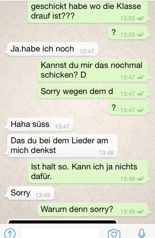 Whatsapp Nachrichten zwichen dem Mädchen und mir. - (Liebe)