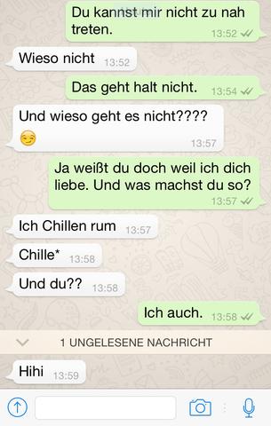 Whatsapp Nachrichten zwichen dem Mädchen und mir. - (Liebe)