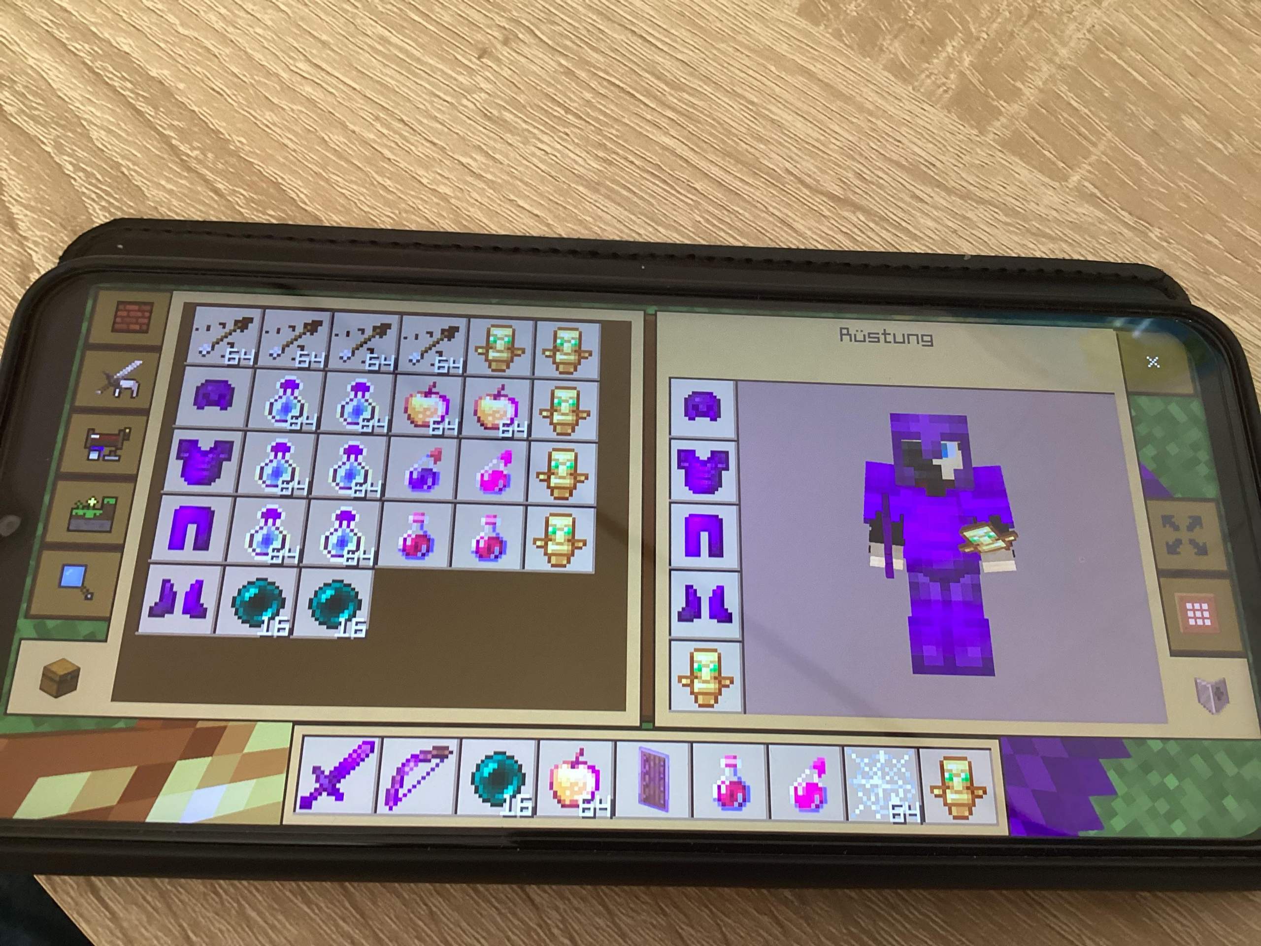 Pvper Minecraft Inventory Ich habe bald ein Minecraft pvp Turnier in der Klasse und so sieht mein ...