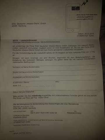 Ich Habe Brief Von Deutscher Inkasso Dienst Eos Did Bekommen Ist Das Betrug Inkassounternehmen