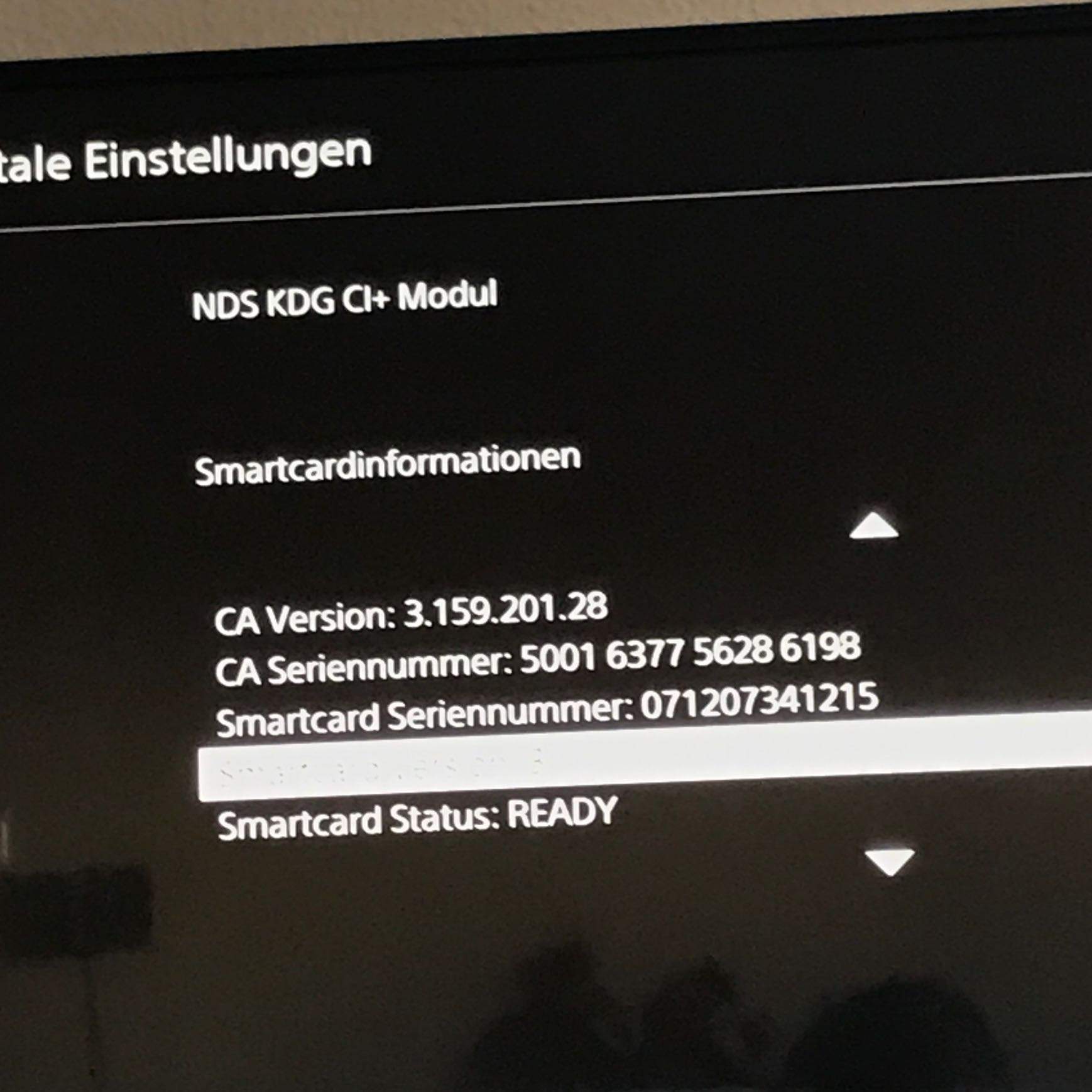 Ich habe ein Problem mit einem CL+ Modul und meinem Sony Fernseher da ...