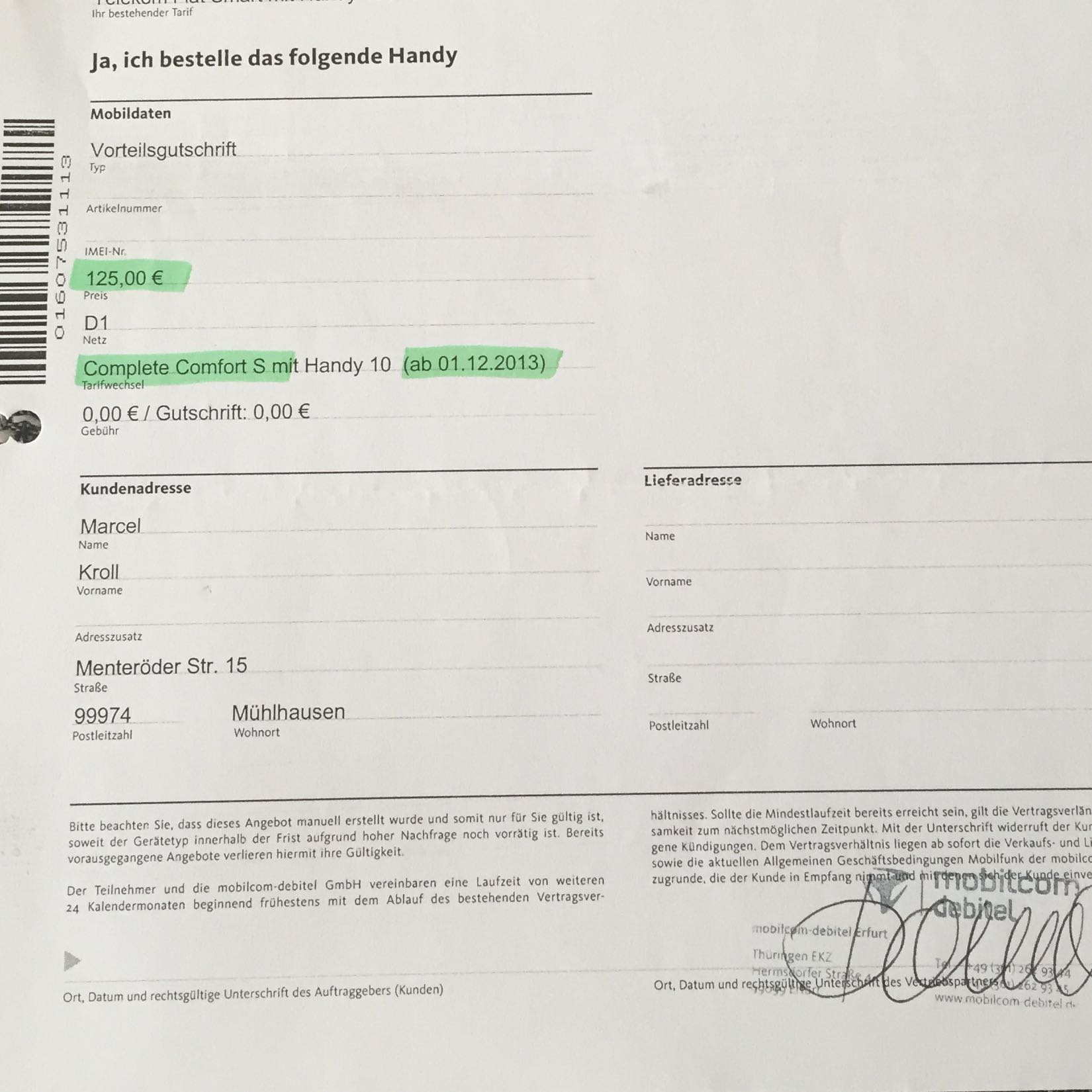 Ich Habe Eine Frage An Euch Und Zwar Habe Ich Eine Mobilcom Debitel Rechnungen Betrug