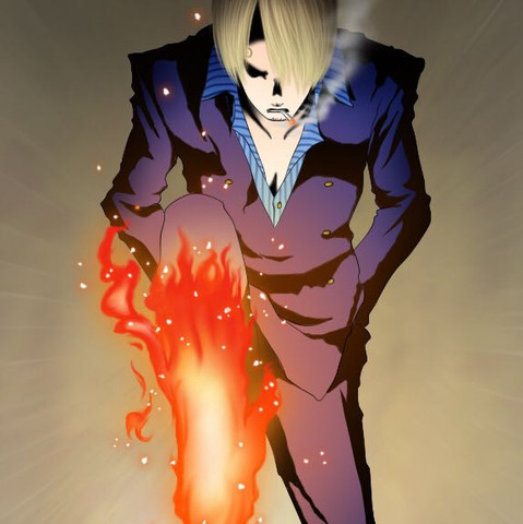 Im Wasser! - (One Piece, Feuer)