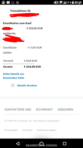 - (Geld, PayPal, keine auszahlung möglichkeit)