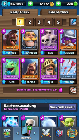 Ich habe in Clash Royale 2 epische Karten auf Level 9. Aber epische Karten  gehen doch nur bis Level 8. Ist dass ein Bug? (Handyspiele)