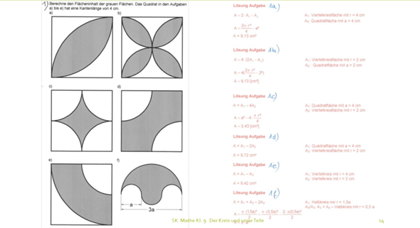 - (Mathematik, kreisberechnung, Kreisfläche)