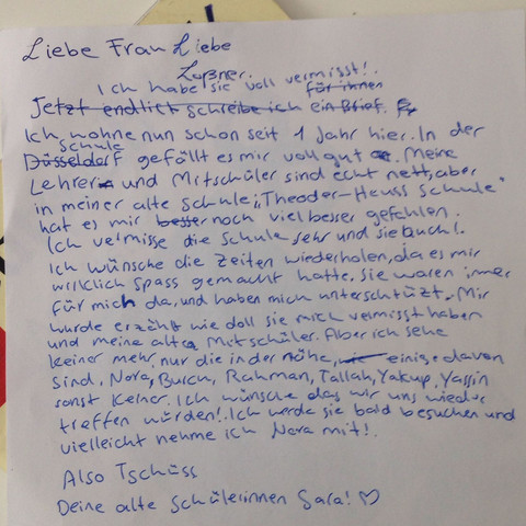 Schreiben Sie Einen Brief An Ihre Lehrerin