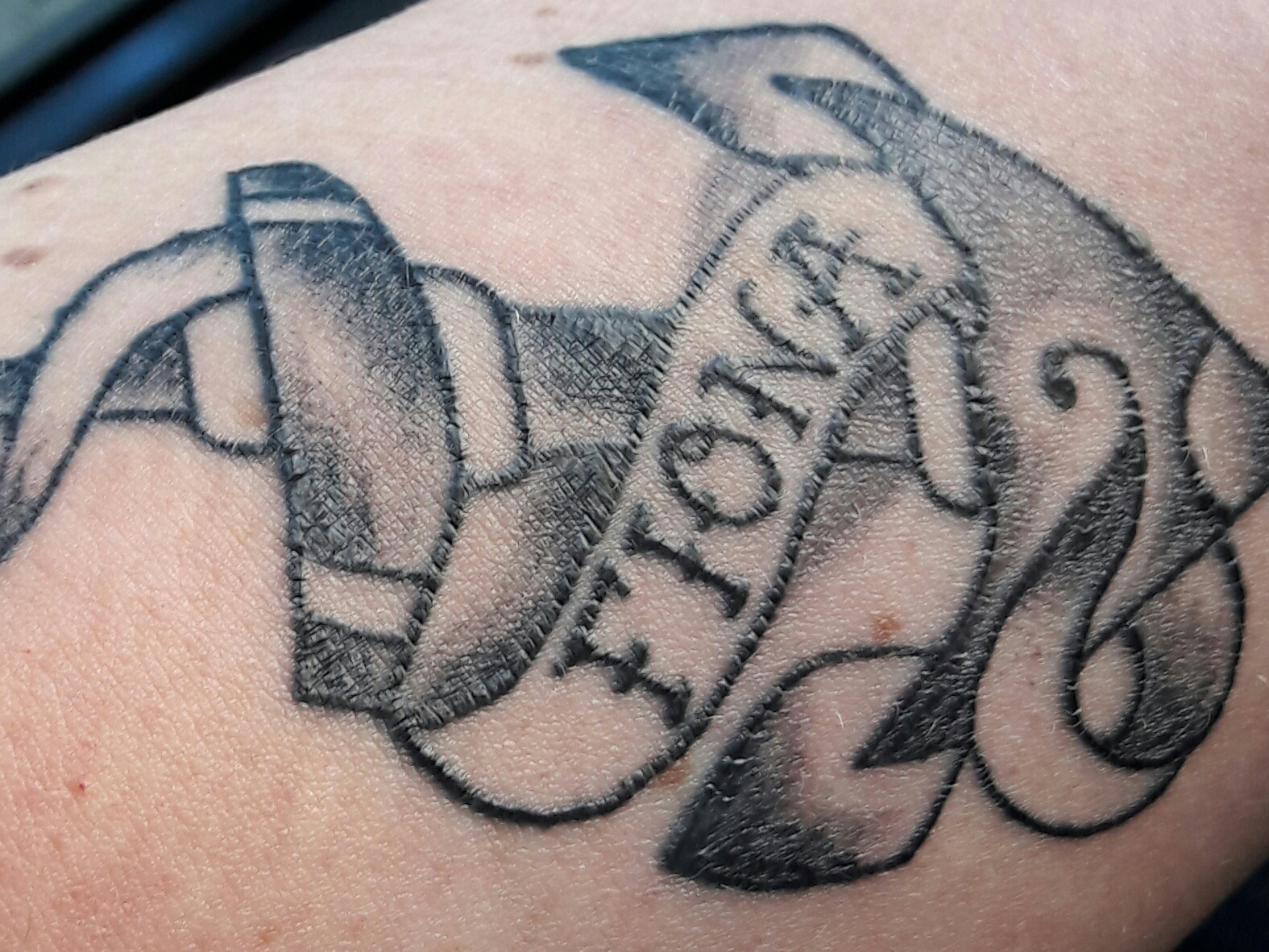 Ich habe mir vor vier Wochen ein Tattoo stechen lassen. Der Schorf ist