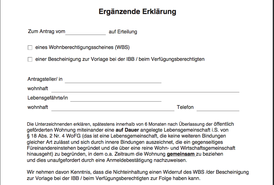 Ich Habe Ne Fragen Zum Wohnberechtigungsschein Wohnung Berlin