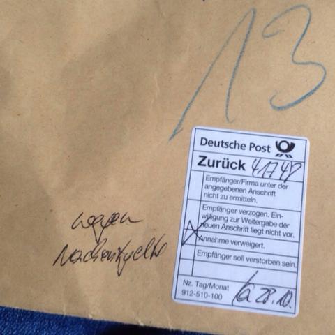 Ich Habe Neulich Einen Brief Abgeschickt Und Jetzt Ist Es Wieder